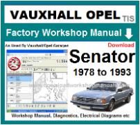 vauxhall senator Workshop Manual Download